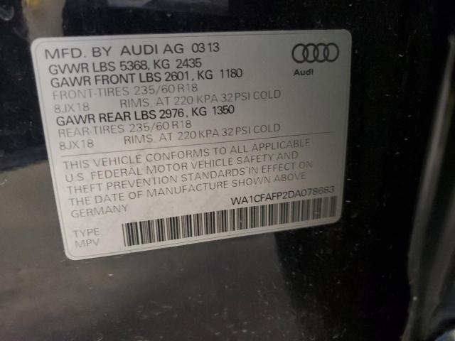 2013 AUDI Q5 PREMIUM - WA1CFAFP2DA078683