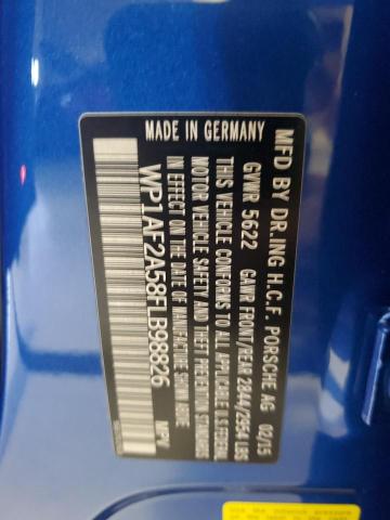 2015 PORSCHE MACAN TURB WP1AF2A58FLB98826