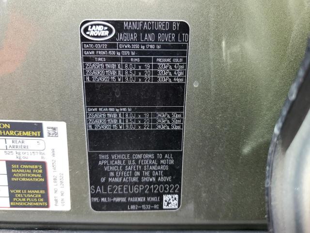 2023 LAND ROVER DEFENDER 1 SALE2EEU6P2120322