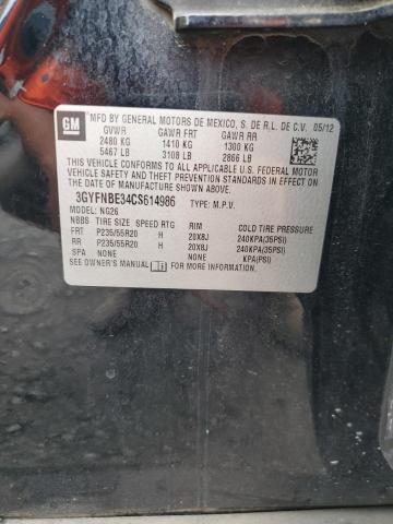 2012 CADILLAC SRX PERFOR - 3GYFNBE34CS614986