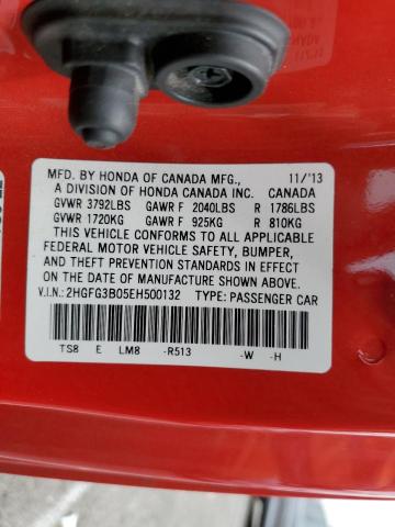 2014 HONDA CIVIC EXL #3248471570