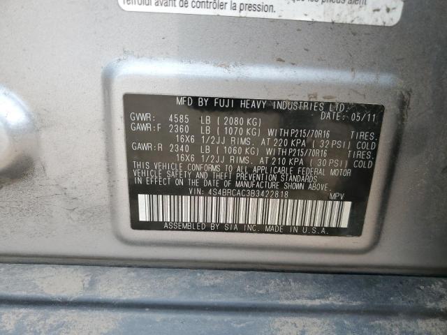 2011 SUBARU OUTBACK 2.5I - 4S4BRCAC3B3422818
