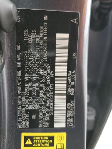 2012 TOYOTA HIGHLANDER LIMITED - 5TDDK3EH0CS171473