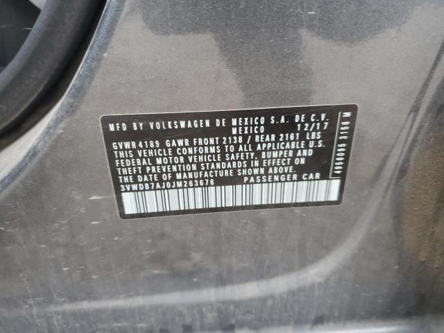 2018 VOLKSWAGEN JETTA SE 3VWDB7AJ0JM263676