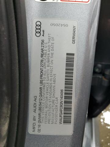 2016 AUDI A6 PREMIUM WAUFGAFC8GN140496