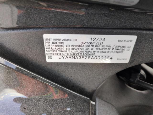 2025 YAMAHA YZF890 - JYARNA3E2SA000354