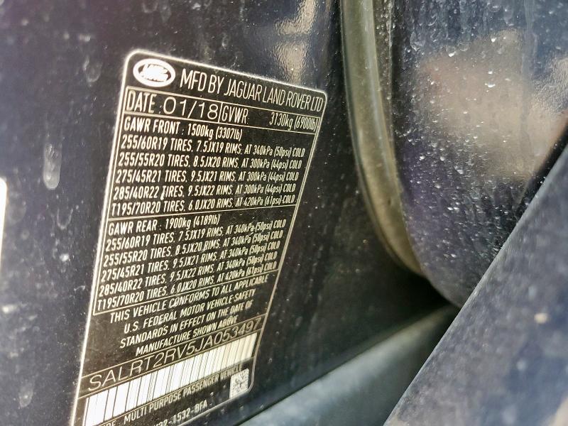 2018 LAND ROVER DISCOVERY SALRT2RV5JA053497