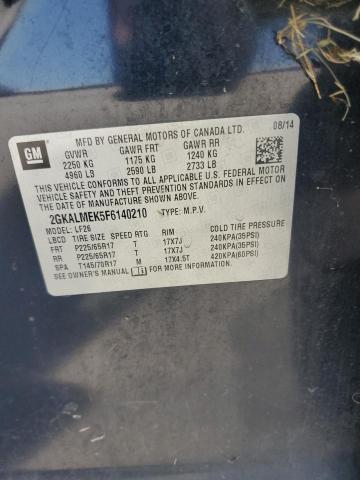 2015 GMC TERRAIN SL 2GKALMEK5F6140210