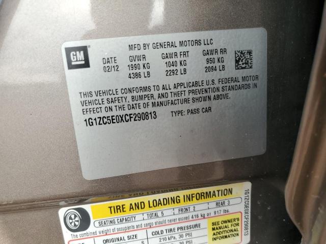 2012 CHEVROLET MALIBU 1LT - 1G1ZC5E0XCF290813