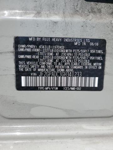 2016 SUBARU CROSSTREK PREMIUM JF2GPADC3GH341233