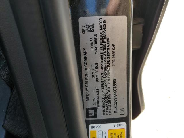 2019 CHEVROLET SPARK 1LT - KL8CD6SA4KC738601