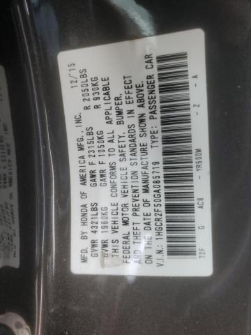 2016 HONDA ACCORD SPO 1HGCR2F50GA085719