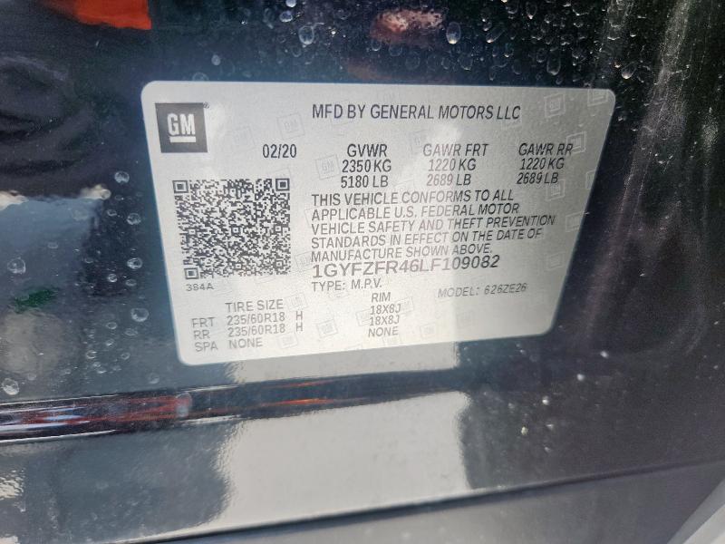 2020 CADILLAC XT4 SPORT 1GYFZFR46LF109082