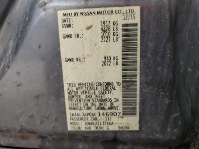 2016 NISSAN ALTIMA 2.5 1N4AL3AP0GC146907