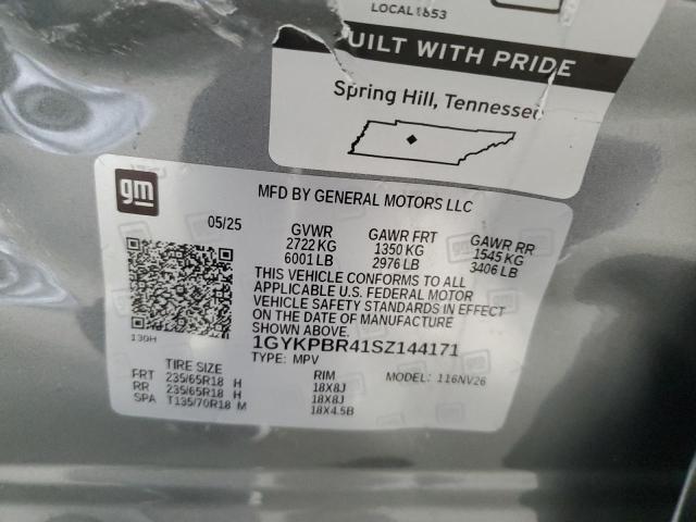 2025 CADILLAC XT6 LUXURY 1GYKPBR41SZ144171