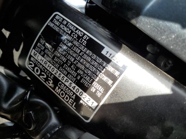 2023 HONDA CB650 RA MLHRH0255P5400221