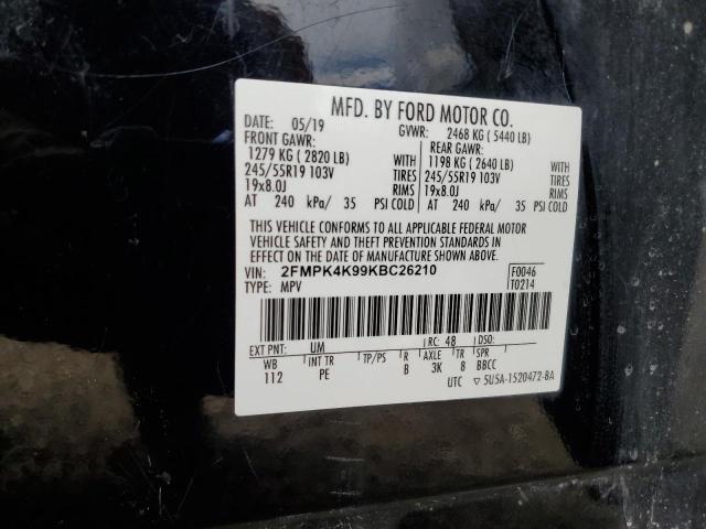 2019 FORD EDGE TITAN - 2FMPK4K99KBC26210