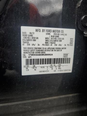 2021 FORD EXPLORER P - 1FM5K8AB6MGB89924