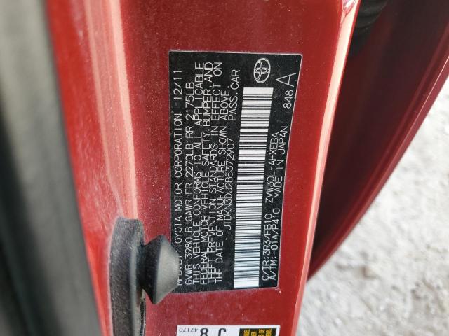 2011 TOYOTA PRIUS - JTDKN3DU2B5372907