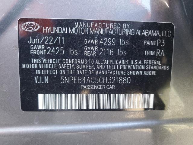 2012 HYUNDAI SONATA GLS - 5NPEB4AC5CH321880