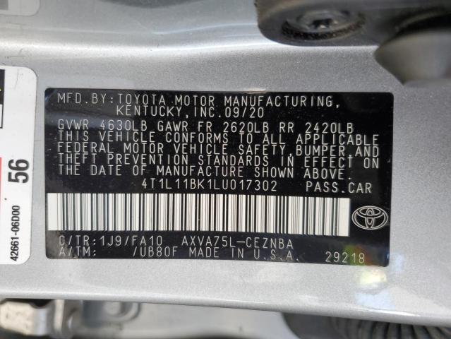 2020 TOYOTA CAMRY LE - 4T1L11BK1LU017302