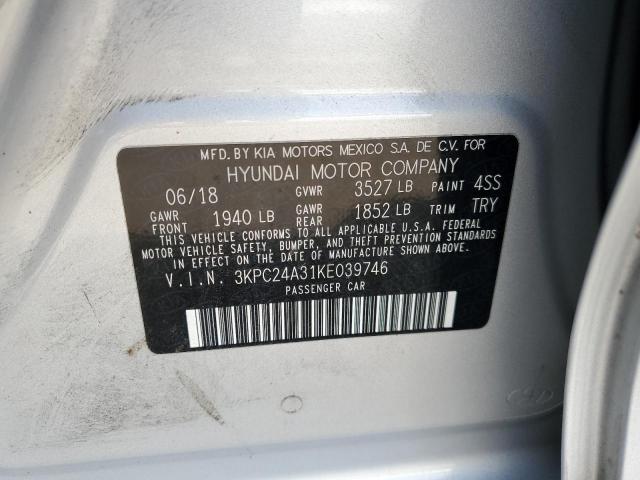 2019 HYUNDAI ACCENT SE 3KPC24A31KE039746