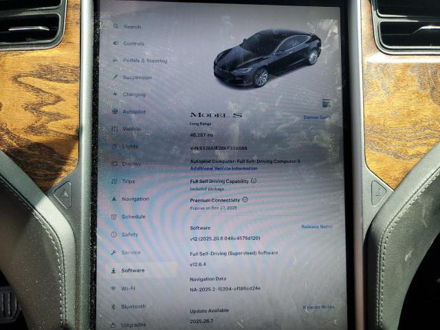 2019 TESLA MODEL S 5YJSA1E28KF339888