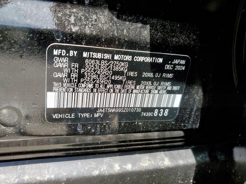 2025 MITSUBISHI OUTLANDER SEL JA4T5WA99SZ010730