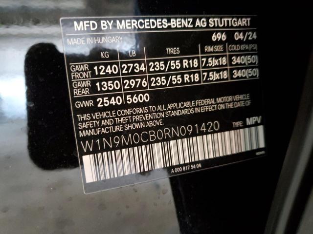 2024 MERCEDES-BENZ EQB 250+ W1N9M0CB0RN091420