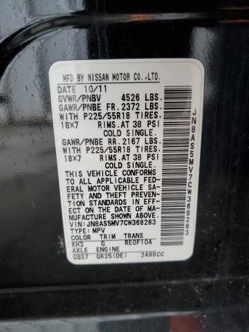 2012 NISSAN ROGUE S - JN8AS5MV7CW368263