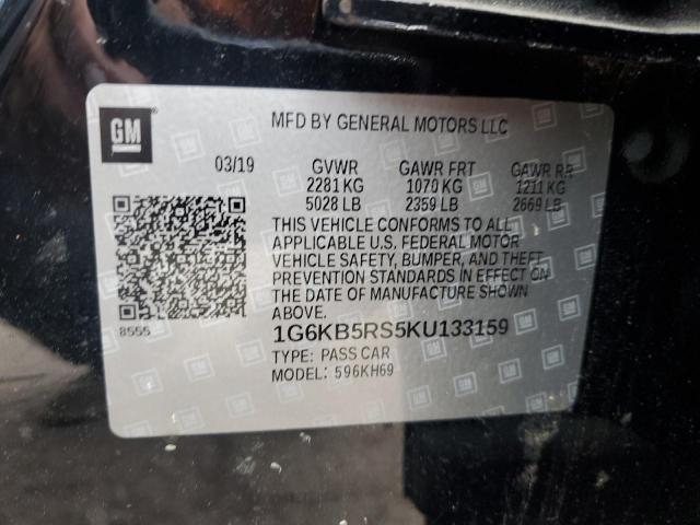2019 CADILLAC CT6 LUXURY 1G6KB5RS5KU133159