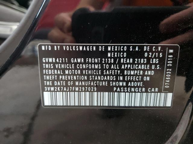 2015 VOLKSWAGEN JETTA BASE 3VW2K7AJ7FM297029