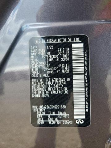 2022 INFINITI QX80 LUXE JN8AZ2AEXN9291680