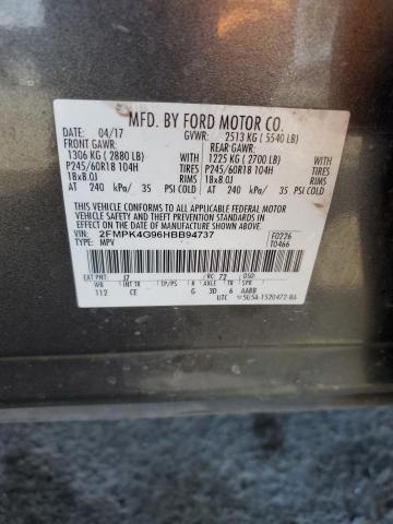 2017 FORD EDGE SE 2FMPK4G96HBB94737