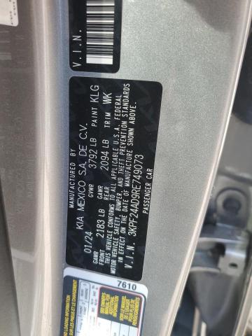 2024 KIA FORTE LX 3KPF24AD9RE749073