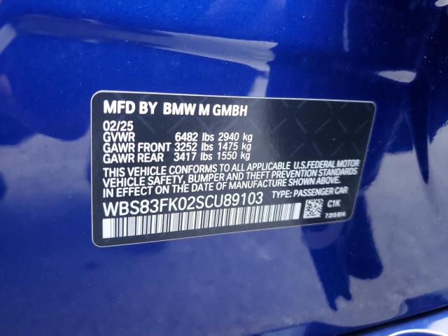 2025 BMW M5 - WBS83FK02SCU89103