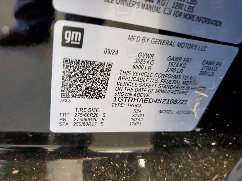 2025 GMC SIERRA C15 1GTRHAED4SZ108721