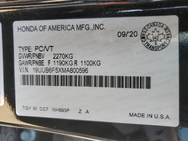 2021 ACURA TLX TECH A - 19UUB6F5XMA800596