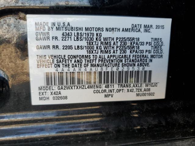 2015 MITSUBISHI OUTLANDER - 4A4AR4AU8FE029530