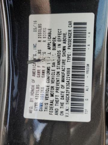 2016 HONDA ACCORD EXL - 1HGCR2F93GA224969