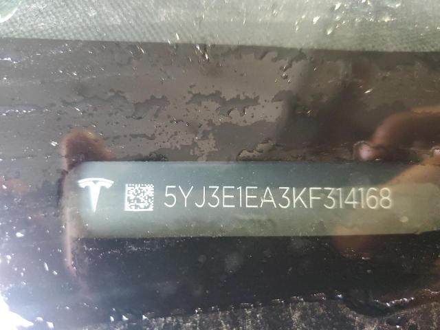 2019 TESLA MODEL 3 5YJ3E1EA3KF314168