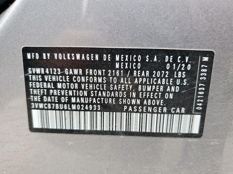 2020 VOLKSWAGEN JETTA S - 3VWCB7BU6LM024933