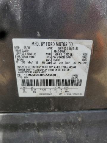 2019 FORD EXPLORER X 1FM5K8D83KGA16830