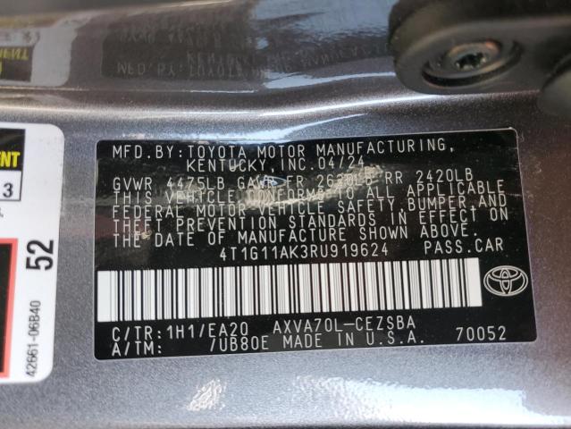 2024 TOYOTA CAMRY SE N 4T1G11AK3RU919624