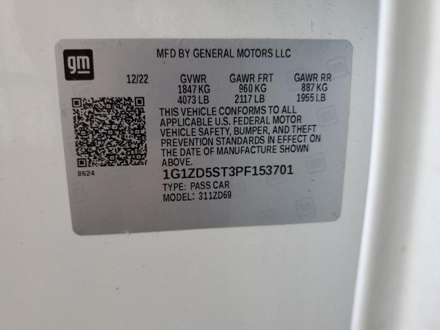 2023 CHEVROLET MALIBU LT 1G1ZD5ST3PF153701