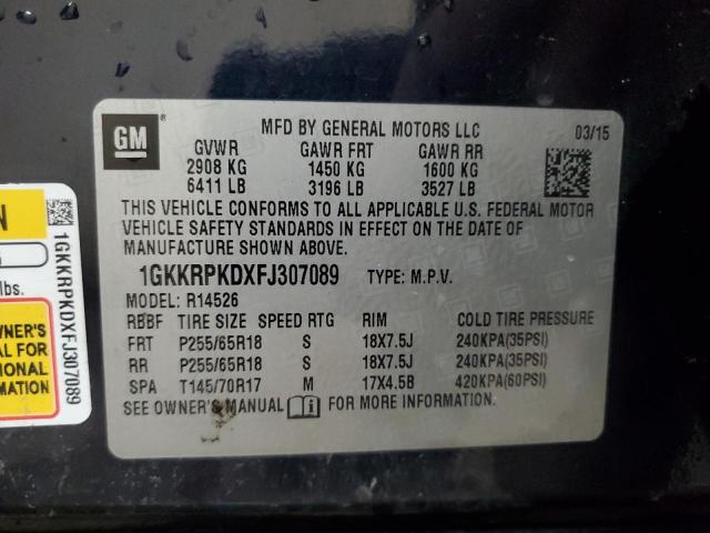 2015 GMC ACADIA SLE 1GKKRPKDXFJ307089