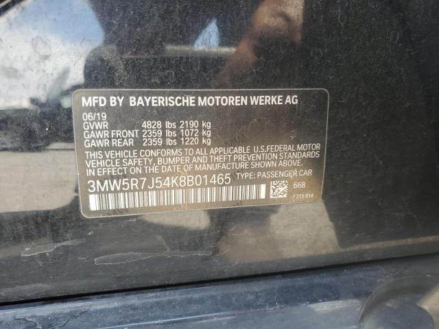 2019 BMW 330XI 3MW5R7J54K8B01465