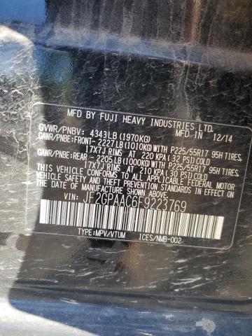 2015 SUBARU XV CROSSTR JF2GPAAC6F9223769