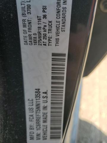 2022 RAM 1500 BIG H 1C6RREFT5NN113584