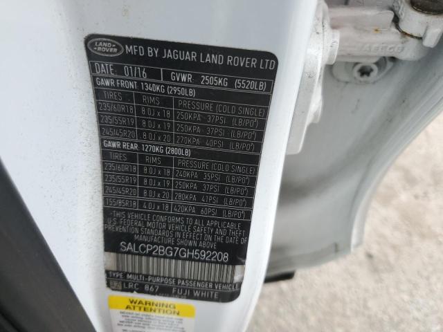 2016 LAND ROVER DISCOVERY SALCP2BG7GH592208
